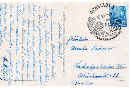 57683 - DDR - 1957 - 10Pfg Fuenfjahrplan EF A AnsKte SoStpl ARNSTADT - RUFT ZUR DAHLIENSCHAU ... -> Westdeutschland - Otros & Sin Clasificación