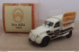 Citroen 2cv AZU Chocolat Delespaul Havez 1955 Norev 1:43 - Nutzfahrzeuge