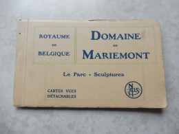 10 Carte Postale Cpa CPA Neuve  Morlanwelz Chateau Mariemont  Carnet Complet Le Parc - Sculptures - Morlanwelz