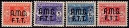 1947 Trieste "A", Segnatasse Del 1946 Soprastampati, Serie Completa Linguellata (*) - Postage Due