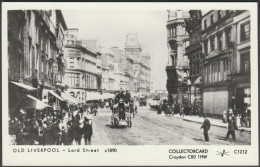 Lord Street In C1890, Old Liverpool, C.1970 - Pamlin Prints RP Postcard - Liverpool