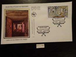 FRANCE 2023 1,16 LES CATACOMBES DE PARIS OBLITÉRATION PREMIER JOUR  23 03 2023  ENVELOPPE POSTALE F.D.C. - 2020-…