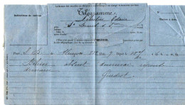 TB 4138 - Télégramme D'ALENCON Pour Me LE BRETON Notaire à RAVIGNY ( Mayenne ) Et à SAINT - DENIS - SUR - SARTHON - 1877-1920: Semi Modern Period