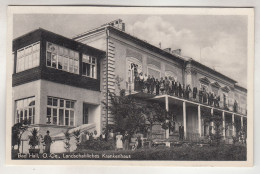 C7074) BAD HALL - OÖ - Landschaftliches KRANKENHAUS Mit Belegschaft ALT ! 11.6.1952 - Bad Hall