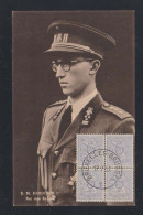 Carte Postale Roi Baudouin Avec Timbres   1951 - Non Classificati