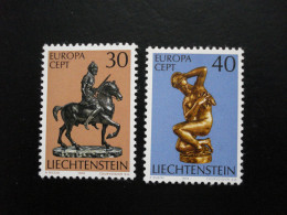 Liechtenstein - Europa 1974 "Sculptures"  Y.T. 543/544 - 1 Timbre ** 1 Timbre * - 1 Stamp MLH 1 Stamp MNH - 1974