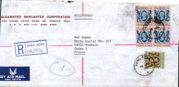 HONG KONG AFFRANCHISSEMENT COMPOSE SUR LETTRE RECOMMANDEE POUR LA FRANCE 1983 - Covers & Documents