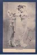 CPA 1 Euro Musique Woman Art Nouveau Circulé Prix De Départ 1 Euro - 1900-1949