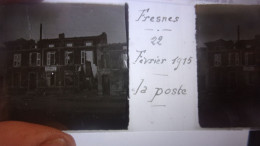 WWI FRESNES EN WOEVRE PHOTO STEREO SUR VERRE LA POSTE 1915 MEUSE - Lieux