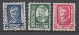 Iceland 1954 - Michel 293-295 Used - Usados
