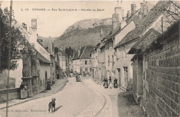 France - Ornans - Rue Saint Laurent - Montée Du Seult - Cliché - CH. Simon - Animé - Chien - Carte Postale Ancienne - Besancon