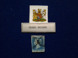 GRANDE BRETAGNE  VICTORIA 1854-55 Papier Teinté Bleu Two Pence - Usati