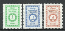 Turkey: 1965 Official Stamps (Complete Set) - Timbres De Service