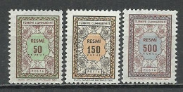 Turkey; 1968 Official Stamps (Complete Set) - Timbres De Service