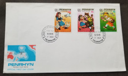 Penrhyn Centenary Birth Jacob Grimm 1985 Fairy Tales Snow White Goose Horse (stamp FDC) - Penrhyn