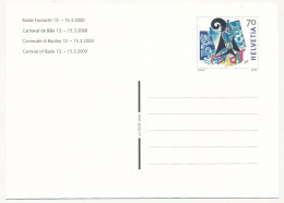 SUISSE - Entier Postal (CP) - Carnaval De Bâle - Neuf - 15/3/2000 - Interi Postali