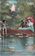 Fantaisies - Cupids Sport - Love At The Stern And Cupid At The Prow - Colorisé - Valentines   - Carte Postale Ancienne - Sonstige & Ohne Zuordnung
