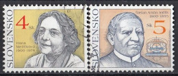 SLOVAKIA 361-362,used,falc Hinged - Oblitérés