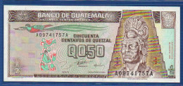 GUATEMALA - P. 96 – 50 Centavos De Quetzal 9.1.1998 UNC, S/n  A09741757A, Printer: Harrison - Guatemala