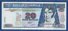 GUATEMALA - P. 93 – 20 Quetzales 1995 UNC, S/n  E30841678A, Printer: Giesecke & Devrient, Germany - Guatemala