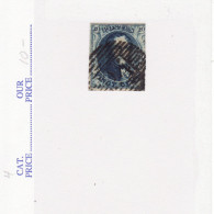 5963) Belgium 1850 Watermark With Frame - 1849-1850 Medaillen (3/5)