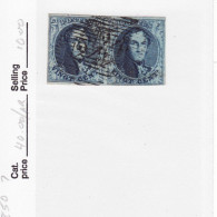 5978) Belgium 1851 Watermark Without Frame Pair - 1851-1857 Médaillons (6/8)