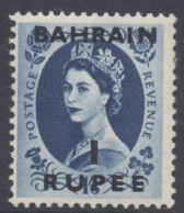 Bahrain Scott 103 - SG101, 1956 Elizabeth II 1r On 1/6d MH* - Bahreïn (...-1965)