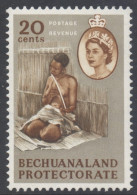 Bechuanaland Scott 188 - SG176, 1961 Elizabeth II Birds 20c MH* - 1885-1964 Protectorat Du Bechuanaland