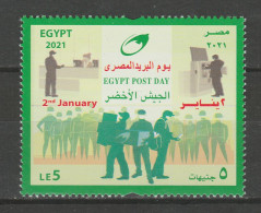 EGYPT / 2021 / POST DAY / POSTMEN : THE GREEN ARMY / ATM ( AUTOMATED TELLER MACHINE )  / MNH / VF - Nuevos
