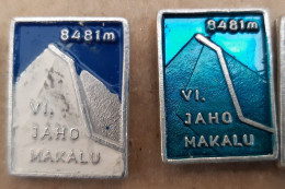 VI. JAHO MAKALU 8481m Yugoslav Expedition 1975 Alpinism Mountaineering Slovenia Ex Yugoslavia Pins - Alpinismus, Bergsteigen