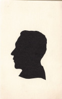 Silhouette - Homme De Profil  - Carte Postale Ancienne - Scherenschnitt - Silhouette