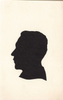 Silhouette - Homme De Profil  - Carte Postale Ancienne - Silueta