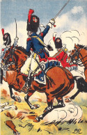 Militaria - Armée Française - 1er Empire - La Charge Des Carabiniers Wagram - Carte Postale Ancienne - Régiments