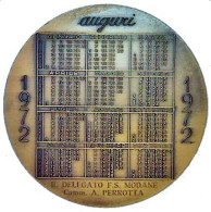 Calendrier Italien D'anniversaire De 1972 - Altri & Non Classificati