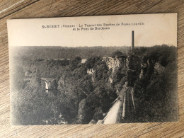 CPA Saint Benoit. Le Tunnel Des Roches De Passe Lourdin Et Le Pont De Bordeaux - Saint Benoit