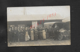 CARTE PHOTO COMMERCE PERSONNAGES & VIEUX CAMION CUISINES DES CANTINES VENTE A EMPORTER VINS ECT LIRE PARLE DE PARIS : - Magasins