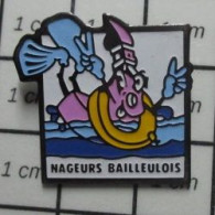 310B Pin's Pins / Beau Et Rare / SPORTS / NATATION NAGEURS BAILLEULOIS - Zwemmen