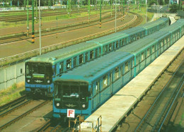 UNDERGROUND SUBWAY METRO RAIL RAILWAY RAILROAD TRAIN BKV KOBANYA-KISPEST END STATION BUDAPEST * Top Card 0308 * Hungary - Métro