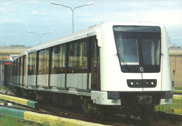 UNDERGROUND SUBWAY METRO RAIL RAILWAY RAILROAD TRAIN BKV ALSTOM METROPOLIS FEHER STREET BUDAPEST * Top Card 0358 Hungary - Métro