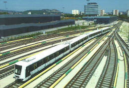 UNDERGROUND SUBWAY METRO RAIL RAILWAY RAILROAD TRAIN BKV ALSTOM METROPOLIS KELENFOLD BUDAPEST * Top Card 0388 * Hungary - Métro