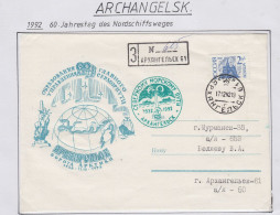 Russia Arktis Cover 60J. Des Nordschiffsweges Ca  Achangelsk 17.12.1992 (RR194B) - Eventi E Commemorazioni