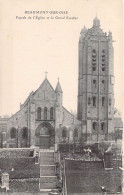 FRANCE - 95 - Beaumont-sur-Oise - Façade De L'Eglise Et Le Grand Escalier - Carte Postale Ancienne - Beaumont Sur Oise