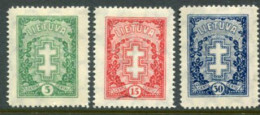 LITHUANIA 1929 Definitive 5, 15, 30 C.  LHM / *. Michel 288-90 - Lituanie