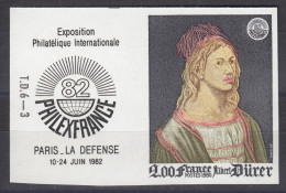 FRANCE : 1980 - DURER + MARGE ATTENANTE N° 2090c NON DENTELE NEUF ** LUXE SANS CHARNIERE - 1971-1980