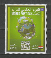 EGYPT / 2022 / WORLD POST DAY / MNH / VF - Unused Stamps