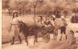 ENFANTS - Groupes D'enfants & Familles - Chien - Cheval - Maman - Enfants - Carte Postale Ancienne - Groepen Kinderen En Familie