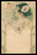 * Art Nouveau - BRYNOLF WENNERBERG - Femme Avec Coquelicot - Signé B.W. - " Bonne Nuit " - En L'état !! - Wennerberg, B.