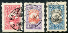 LITHUANIA 1926 Airmail Definitive Used. Michel 243-45 - Litouwen