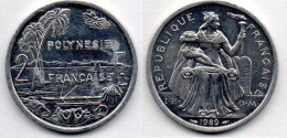MA 22222 /  Polynésie Française 2 Francs 1989 SPL - Polynésie Française