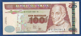 GUATEMALA - P.104a – 100 Quetzales 2001 UNC, S/n G11291591B, Printer: Giesecke & Devrient, Germany - Guatemala